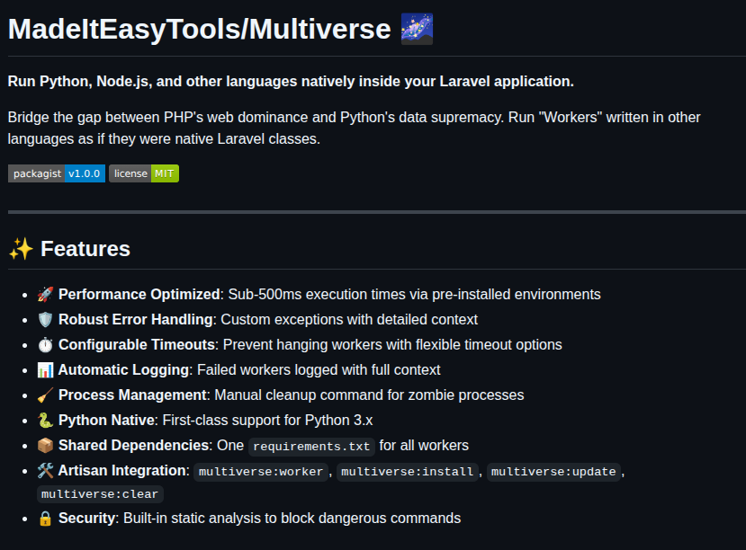 Laravel Multiverse